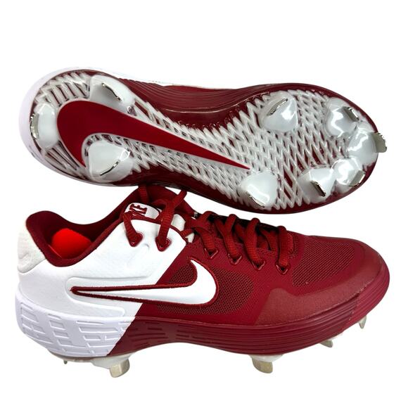 Red Nike Alpha Huarache Elite 2 Low Baseball Cleats CI2226-600 Size 5.5 New - Picture 1 of 9